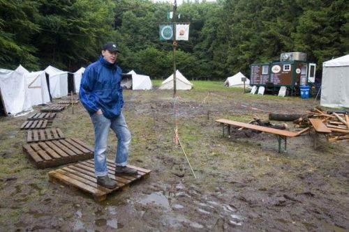 Eggeroder Zeltlager mit viel Wasser